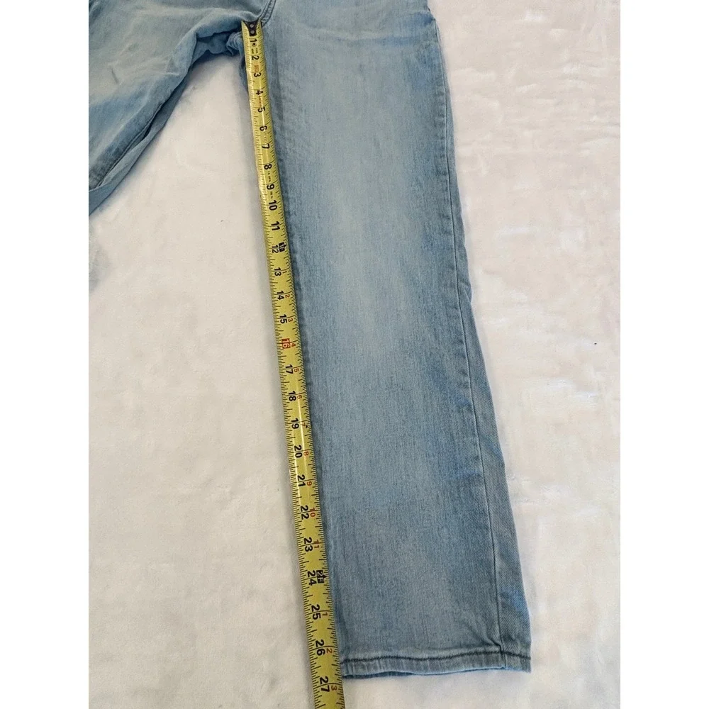 The Childrens Place Boys Straight Jeans Light Wash Husky Size 14 Stretch Denim
